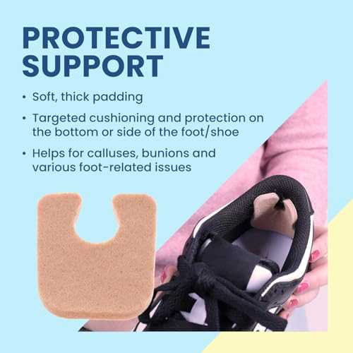 Aetna Foot Products - Almohadillas Adhesivas en Forma de U para Callos o Dedos, Paquete de 100, 1/8 de Grosor - imagen 6