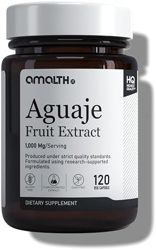 Cápsulas Amalth Aguaje Curves para Mujeres 1000 mg - Suplemento Natural Extra Fuerte de Perú - 120 Cápsulas de Calidad Premium Sin OGM - imagen 1