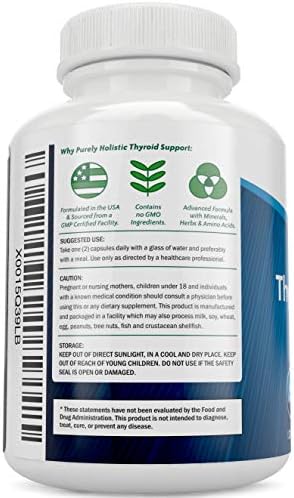 Suplemento para la Tiroides | Yodo con Zinc, Selenio, L-Tirosina y Vitamina B12 | Apoya la Energía y Salud Celular | 120 Cápsulas (Suministro de 2 - imagen 3