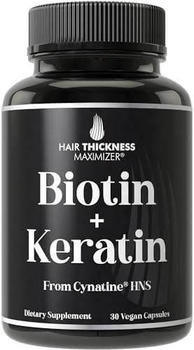 Suplemento para el Crecimiento del Cabello con Queratina y Biotina. Clinicamente Comprobado con Cynatine HNS para Cabello Más Grueso y Saludable. - imagen 1