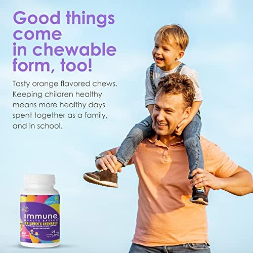 Tabletas Masticables para Niños Immune Health Basics, Suplementos de Inmunidad con Beta Glucano Purificado Wellmune, ¡Aprobados por Niños! - imagen 3
