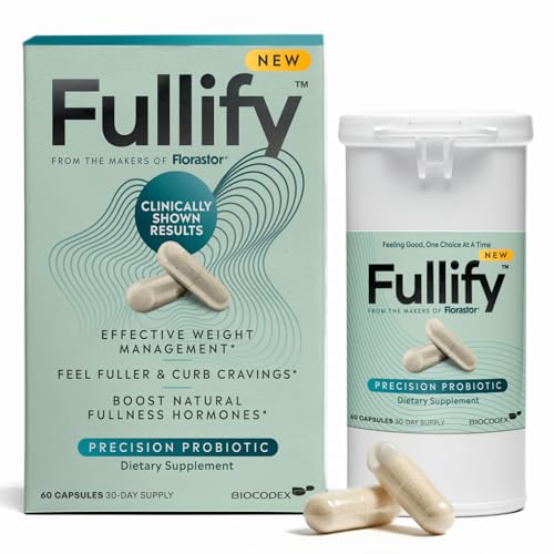 Probióticos Fullify para Control de Peso en Mujeres y Hombres, Reduce Antojos con Hafnia Alvei HA4597, Cromo y Zinc - 60 Cápsulas, Suministro de 30 - imagen 2