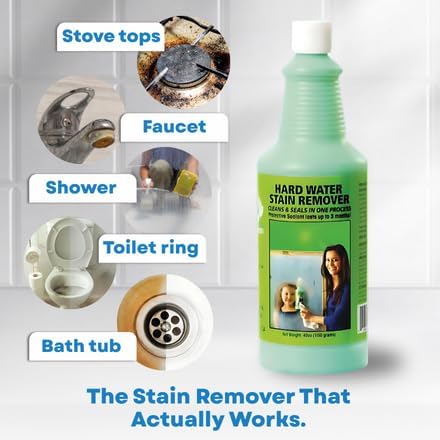 BioClean Removedor de Manchas de Agua Dura 40 oz | Limpiador Extra Fuerte para Baño y Cocina, Ecológico y No Tóxico, Elimina Manchas Difíciles, Jabón - imagen 4