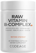 Suplemento de Complejo de Vitaminas B Codeage - Vitaminas B Esenciales con Probióticos, Enzimas Digestivas, Frutas y Verduras - Suministro para 2 - imagen 1