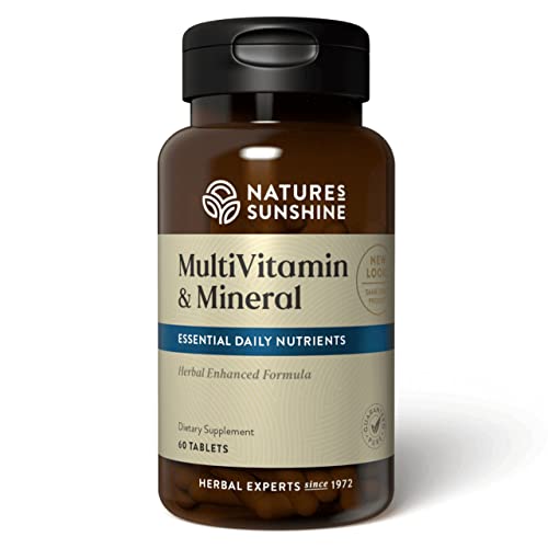 Vitaminas y Minerales Múltiples de Nature's Sunshine, 60 Tabletas | Multivitamínico Potente que Proporciona el 100% del Valor Diario de 17 Vitaminas - imagen 1