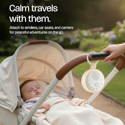 Máquina de Ruido Blanco para Bebés y Adultos con 21 Sonidos Relajantes y Luz Nocturna Ajustable, Recargable y Portátil para Dormir en Casa y Viajes - imagen 4