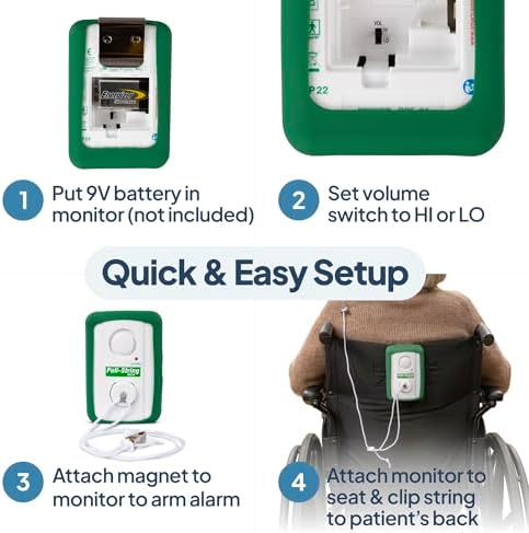 Alarma Básica con Cuerda para Prevención de Caídas y Anti-Deambulación de Smart Caregiver - BPS-01 - imagen 5
