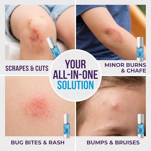 Gel Hidrogel para ros Auxilios DR. NICE para Niños - Alivio Calmante para Cortes, Raspones, Quemaduras y Moretones - Cuidado Natural de la Piel - 30 - imagen 7