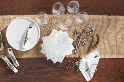 Servilletas Vaniti Fair Napkins Classic de 3 capas, 60 piezas, Paquete de 2, Color Blanco - imagen 4