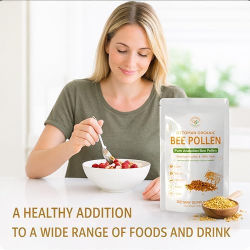 Polen de Abeja Orgánico Ottoman – Certificado Orgánico por USDA y UE, Halal, ISO 22000 y GMP | Superalimento 100% Puro, Rico en Vitaminas y Minerales - imagen 6