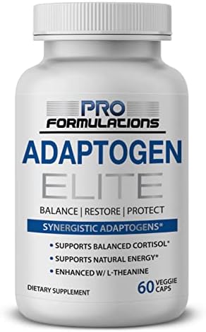 Pro Formulations MD Adaptogen Elite - Mezcla Sinérgica - 60 cápsulas - Equilibra Cortisol y Energía Natural - Con Rhodiola, Ashwagandha, Astrágalo, - imagen 1