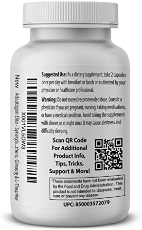 Pro Formulations MD Adaptogen Elite - Mezcla Sinérgica - 60 cápsulas - Equilibra Cortisol y Energía Natural - Con Rhodiola, Ashwagandha, Astrágalo, - imagen 3