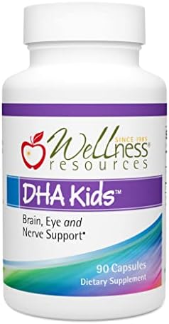 Wellness Resources DHA Niños - Omega 3 Sin Azúcar para Niños - Aceite de Pescado Libre de Mercurio - Suplemento para la Salud Cerebral e Inmunidad - - imagen 1