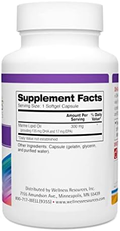 Wellness Resources DHA Niños - Omega 3 Sin Azúcar para Niños - Aceite de Pescado Libre de Mercurio - Suplemento para la Salud Cerebral e Inmunidad - - imagen 2