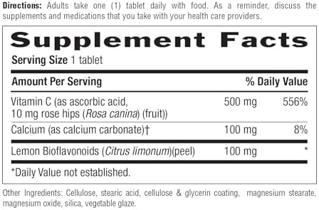 Country Life Vitamina C con Bioflavonoides, 500mg, 250 Tabletas, Libre de Gluten y Certificado Vegano - imagen 2