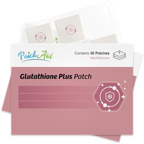 Parches Tópicos PatchAid Glutathione Plus | 100mg L-Glutatión con Cardo Mariano, VIT C, Selenio y Coenzima Q10, Antioxidante y Soporte para el - imagen 1