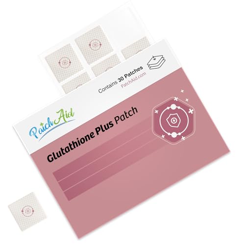 Parches Tópicos PatchAid Glutathione Plus | 100mg L-Glutatión con Cardo Mariano, VIT C, Selenio y Coenzima Q10, Antioxidante y Soporte para el - imagen 2