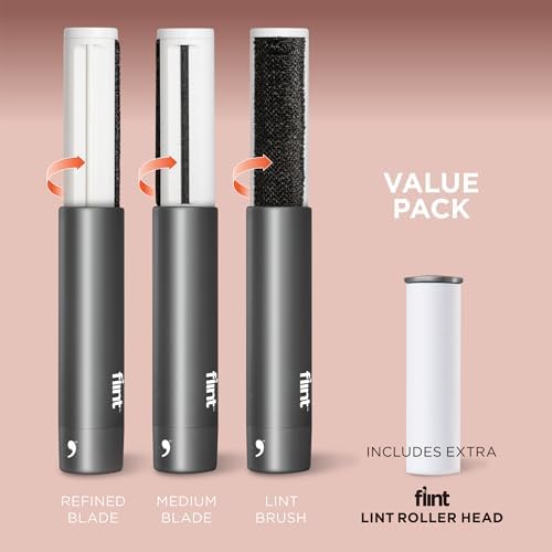 Desfibrilador de Tela Flint Todo en Uno, Compacto, Retráctil y Amigable para Viajes, con 2 Superficies Seguras para la Tela, Cepillo y Rodillo para - imagen 2
