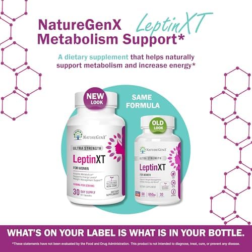 NatureGenX LeptinXT para Mujeres – Control de Peso con Grano de Café Verde, Garcinia y Extracto de Té Verde – Sin Gluten, No OGM, Vegano – 60 - imagen 2