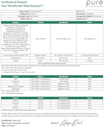 Suplemento de Enzimas Digestivas Extra Fuertes Pure Therapro Rx Elite para Mujeres y Hombres, 90 Cápsulas Veganas - imagen 7