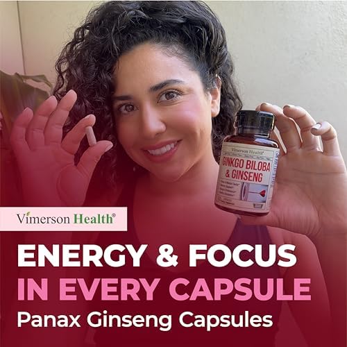 Suplementos de Ginseng Asiático y Ginkgo Biloba – Extracto de Ginseng Panax 700mg + Ginkgo Biloba 720mg – Suplemento Nootrópico para Memoria, - imagen 7