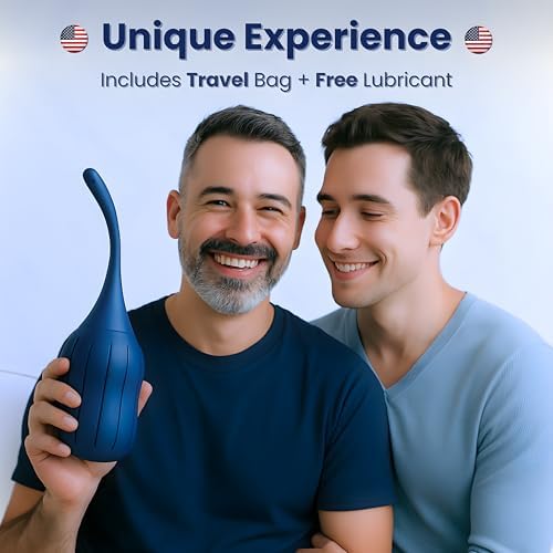 Enema Anal DOCXEN para Hombres y Mujeres ✮ Garantía de por vida ✮ Bulbo de Silicona, Enemas Antireflujo para Limpieza de Colon con Boquilla Flexible - imagen 7