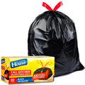 Bolsas de Basura Negras de 18 Galones con Cierre de Cuerda, 30 Pzas, Bolsas Multifuncionales para Cocina y Jardín - imagen 1