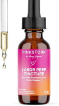 Tinción de Preparación para el Trabajo de Parto Pink Stork – Hoja de Frambuesa Roja, Manzanilla, Jengibre y 8 Hierbas – Apoyo para el Embarazo, - imagen 1