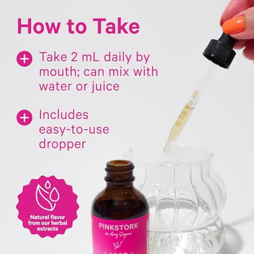 Tinción de Preparación para el Trabajo de Parto Pink Stork – Hoja de Frambuesa Roja, Manzanilla, Jengibre y 8 Hierbas – Apoyo para el Embarazo, - imagen 3