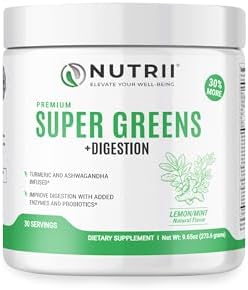 Nutrii Polvo Superalimento Orgánico Verde para la Inmunidad - Alivia la Digestión, Aumenta la Vitalidad y Energía. Fórmula de Acción Rápida con - imagen 1