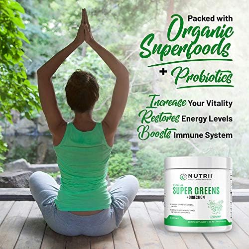 Nutrii Polvo Superalimento Orgánico Verde para la Inmunidad - Alivia la Digestión, Aumenta la Vitalidad y Energía. Fórmula de Acción Rápida con - imagen 4