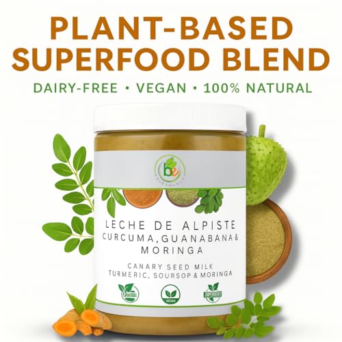 Leche de Alpiste Premium con Cúrcuma, Guanábana y Moringa – Mezcla de Superalimentos Bexpertsusa – 16 oz – Vegana, Libre de Lácteos, No Transgénica, - imagen 5