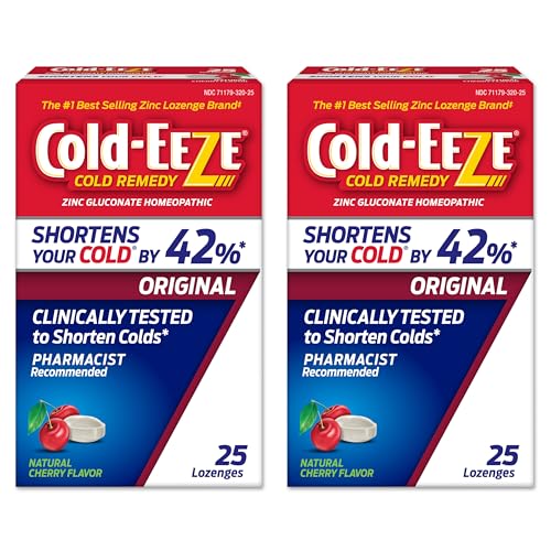 Pastillas para la garganta Cold-Eeze de Cereza Natural con Zinc, Remedio Homeopático para el Resfriado, Reduce Duración del Resfriado, 25 Pzas, - imagen 3