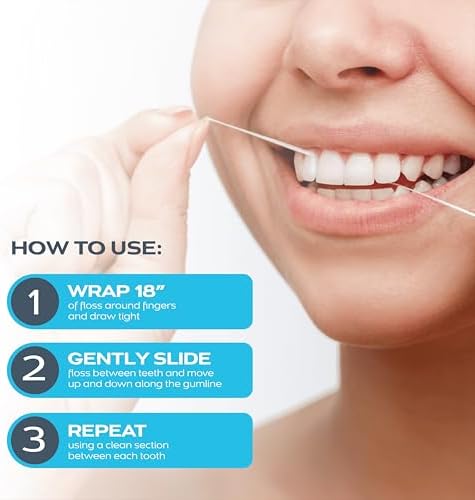Hilo Dental Natural DrTung's - Hilo PTFE y PFAS Libre, Suave con las Encías, Expande y Se Estira, Libre de BPA - Sabor Cardamomo (Paquete de 3) - imagen 5