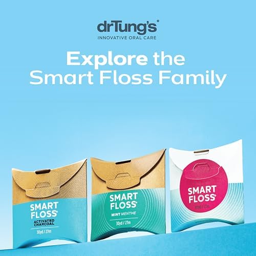 Hilo Dental Natural DrTung's - Hilo PTFE y PFAS Libre, Suave con las Encías, Expande y Se Estira, Libre de BPA - Sabor Cardamomo (Paquete de 3) - imagen 7