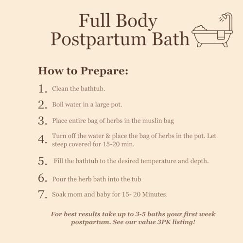 Baño de Hierbas Orgánico Postparto Birth Song Botanicals – Mezcla de Baño Sitz con Sal Marina, Plátano, Milenrama, Bolsa del Pastor, Uva Ursi y - imagen 5