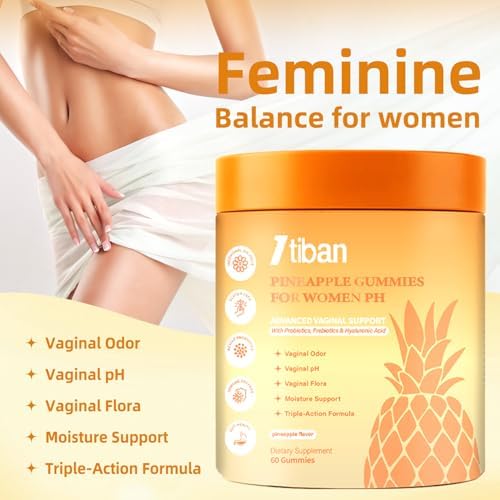 Gomitas de Piña Itiban para Mujeres, Equilibrio de pH Femenino, Probióticos Vaginales, Soporte Inmunológico, Veganas y Sin Gluten, 60 Gomitas, 30 - imagen 3