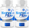 Paquete de 2 Cápsulas Nerve Flow, Suplemento Natural para el Nervio Ciático, Máxima Potencia con Vitaminas Avanzadas para Hombres y Mujeres (120 - imagen 1