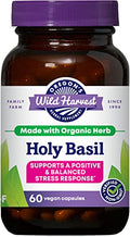 Suplemento Herbal Orgánico de Albahaca Sagrada de Oregon's Wild Harvest, 60 Cápsulas - imagen 1