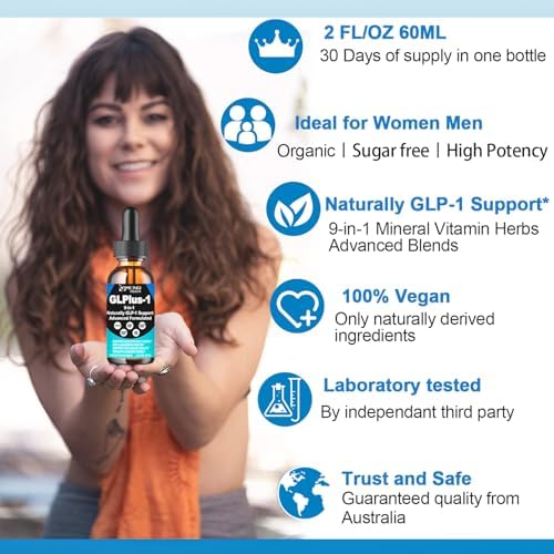 Suplemento de Soporte Metabólico GLP-1, Fórmula Natural 9 en 1 para Mujeres y Hombres, Líquido Oral Diario GLP1 con Berberina y Canela Ceylon丨Apoya - imagen 5