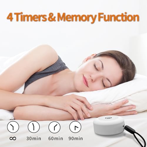 Máquina de Sonido Sleepbox Portátil con 30 Sonidos Relajantes, Temporizador, Batería Recargable y 32 Niveles de Volumen para Dormir y Relajarse - imagen 4