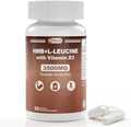 Suplemento HFELIZ HMB y Leucina, 3500mg L-Leucina HMB con Vitamina D3, Aminoácidos BCAA para Hombres, Vegano, Sin Gluten, 90 Cápsulas - imagen 1