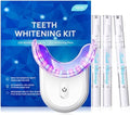 Kit de Blanqueamiento Dental con Luz LED: 3 Bolígrafos de Gel Blanqueador con 35% de Peróxido de Carbamida - Elimina Manchas de Café y Té - Luz LED - imagen 1