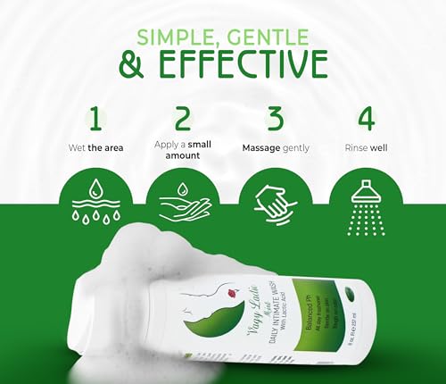 Vagy Rejuvenation Jabón Íntimo Femenino con Ácido Láctico y Caléndula – Limpiador Vaginal Suave pH Balanceado – 8 oz (8.1 oz, Menta) - imagen 6