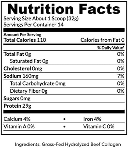 True Nutrition Polvo de Colágeno Hidrolizado - Carne de Res Alimentada con Pasto - 32g de Proteína de Colágeno por Porción - Paleo, Keto, Sin Gluten, - imagen 4