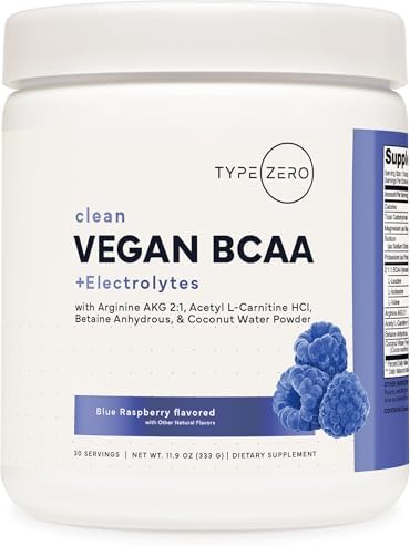Type Zero Ultra Clean Polvo Vegano de BCAA + Electrolitos (Frambuesa Azul | 6G) 2:1:1 Sin Azúcar/Sin Sucralosa - Suplemento de Aminoácidos Vegano, 30 - imagen 1