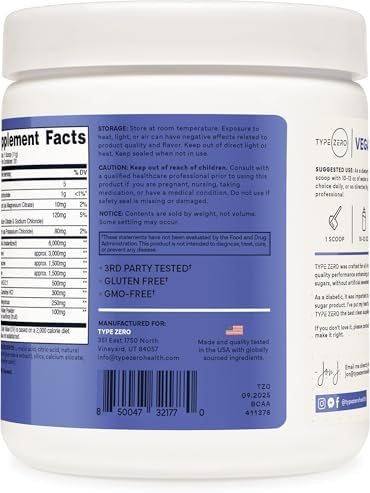 Type Zero Ultra Clean Polvo Vegano de BCAA + Electrolitos (Frambuesa Azul | 6G) 2:1:1 Sin Azúcar/Sin Sucralosa - Suplemento de Aminoácidos Vegano, 30 - imagen 7