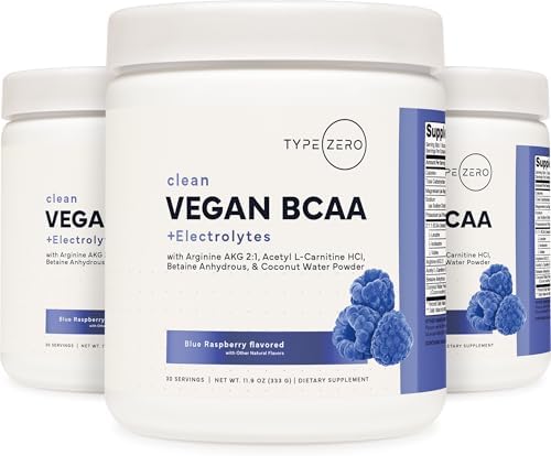 Type Zero Ultra Clean Polvo Vegano de BCAA + Electrolitos (Frambuesa Azul | 6G) 2:1:1 Sin Azúcar/Sin Sucralosa - Suplemento de Aminoácidos Vegano, 30 - imagen 8