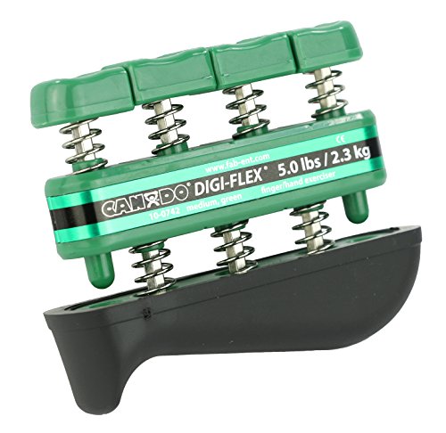 CanDo Digi-Flex Ejercitador de Mano y Dedos Verde - Tensión Media - Para Destreza, Fuerza y Flexibilidad en Dedos, Manos y Antebrazos - imagen 4