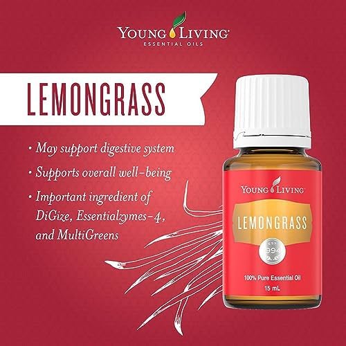 Aceite Esencial de Hierba Limón Young Living | 15 ml | Aroma Cítrico Fresco para Difusores, Masajes y Aromaterapia | Aceite Botánico Cymbopogon - imagen 2